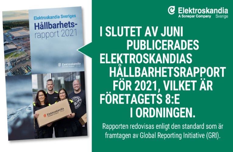 Ny hållbarhetsrapport från Elektroskandia
