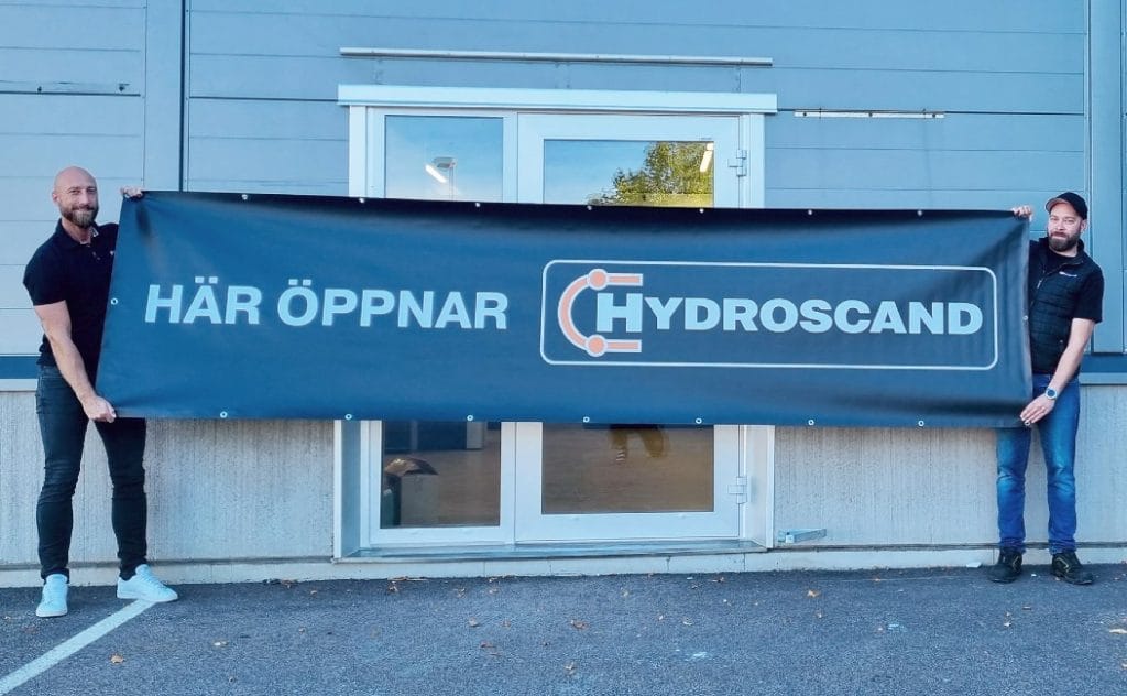 Dette billede illustrere Hydroscand öppnar i Kungsbacka