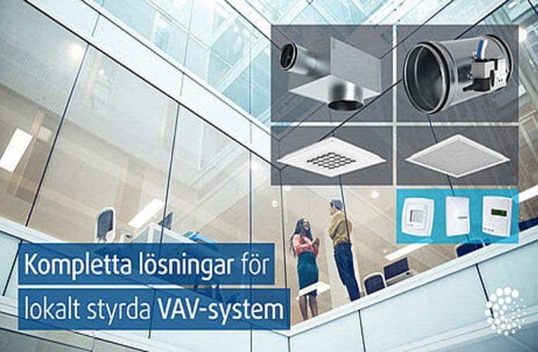 Kompletta lösningar för lokalt styrda VAV-system