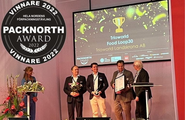 Trioworld vinner Packnorth Award 2022 för återvunnen flexibel förpackning för livsmedel