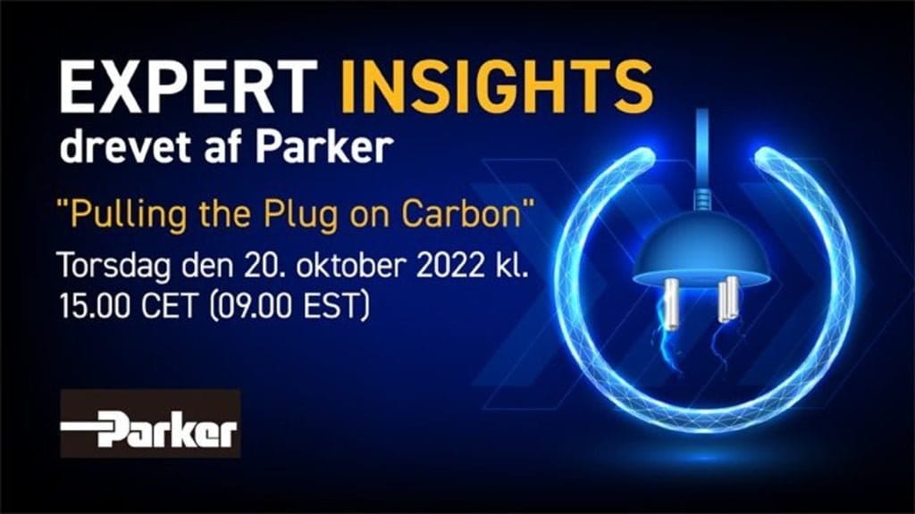 Dette billede illustrere Parker diskuterar smart elektrifiering i det senaste ”Expert Insights”-samtalet – Dra ut kontakten för koldioxid