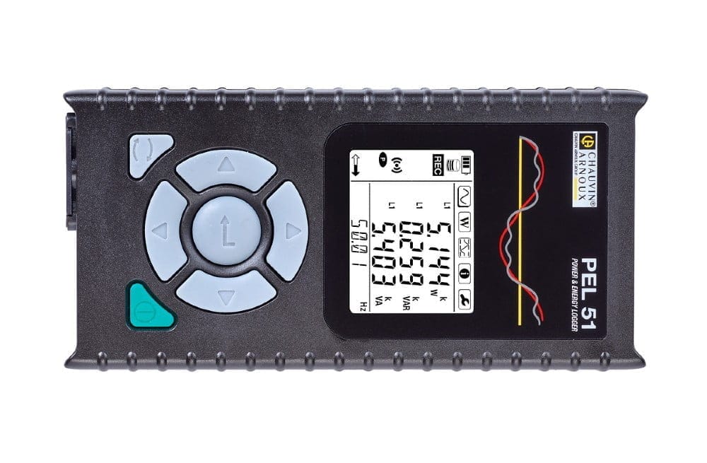 Dette billede illustrere Nya 1-faseffektloggrar från Chauvin-Arnoux: PEL 51 & PEL 52