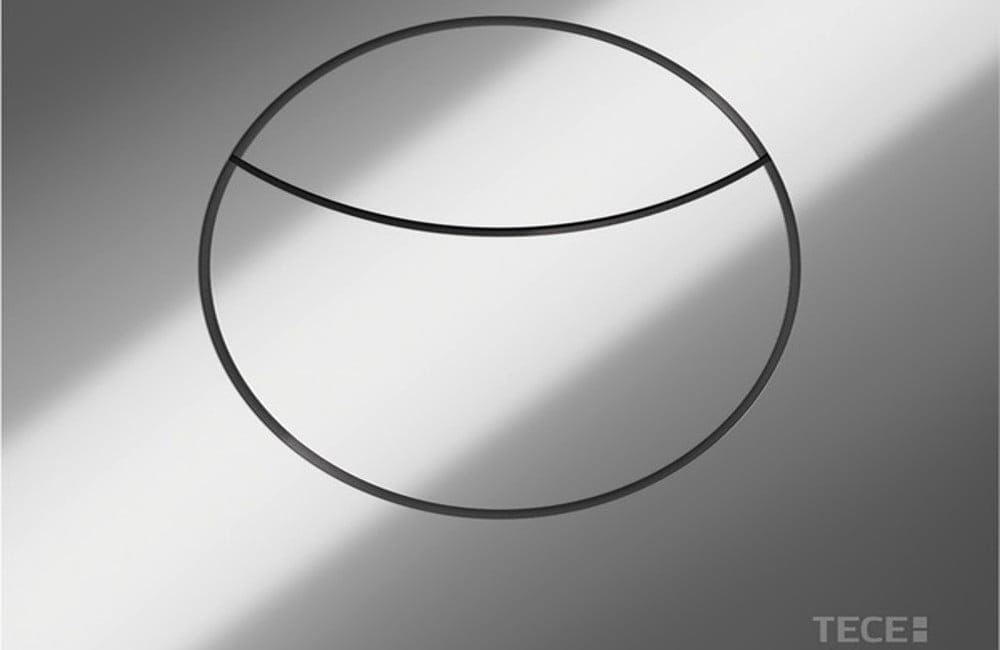 Dette billede illustrere Större designfrihet när TECE lanserar pneumatiska spolknappar