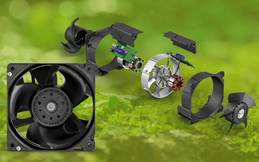 Dette billede illustrere Ännu en nyutvecklad kompaktfläkt från ebm-papst