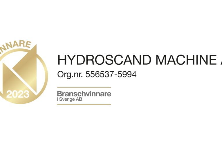 Hydroscand Machine AB utsett till Branschvinnare 2023