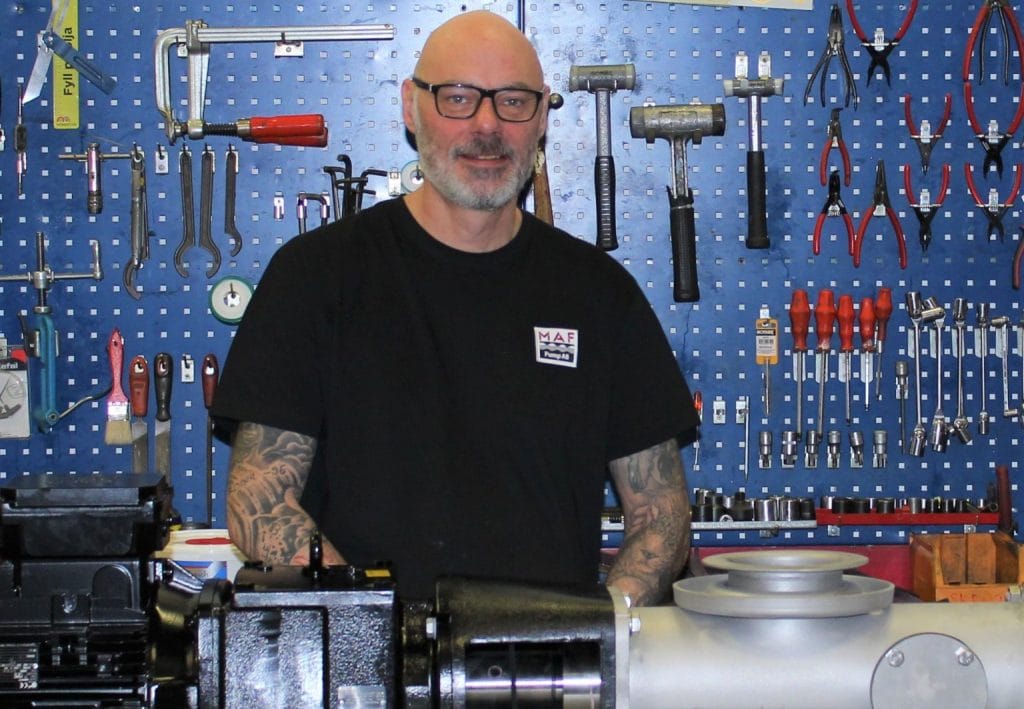 Dette billede illustrere MATHIAS ÄR NY VERKSTADSTEKNIKER PÅ MAF!