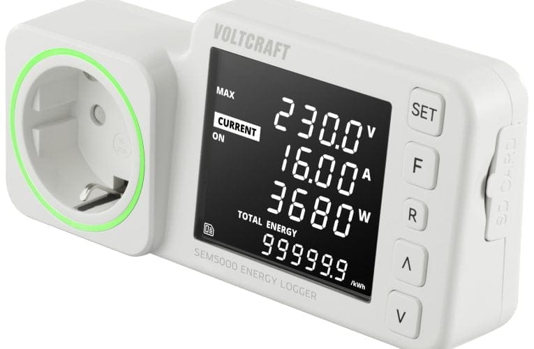 Ny energikostnadsmätare med datalogger från Voltcraft