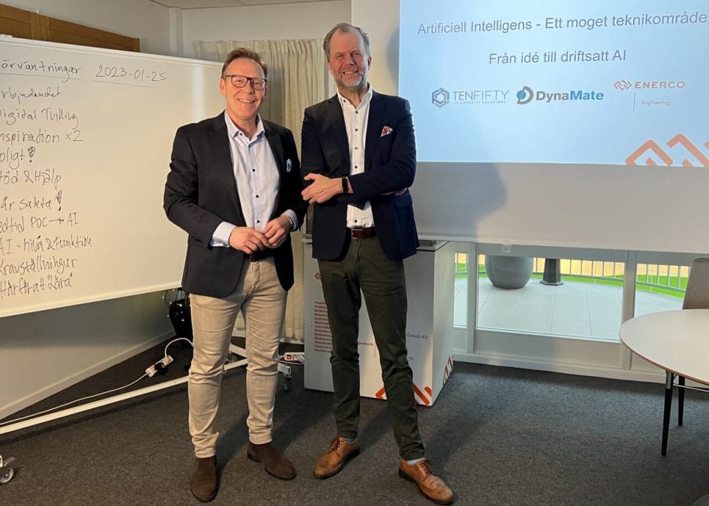 Dette billede illustrere Hållbar produktion med AI – Nytt partnerskap med Tenfifty