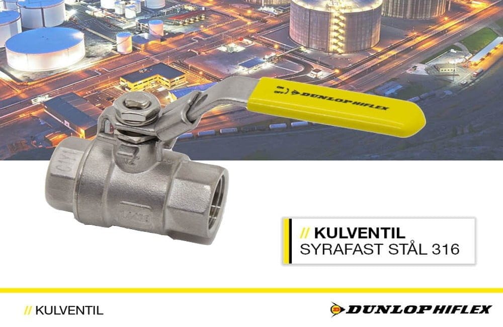 Dette billede illustrere Dunlop Hiflex – NY LÅGTRYCKSKULVENTIL!