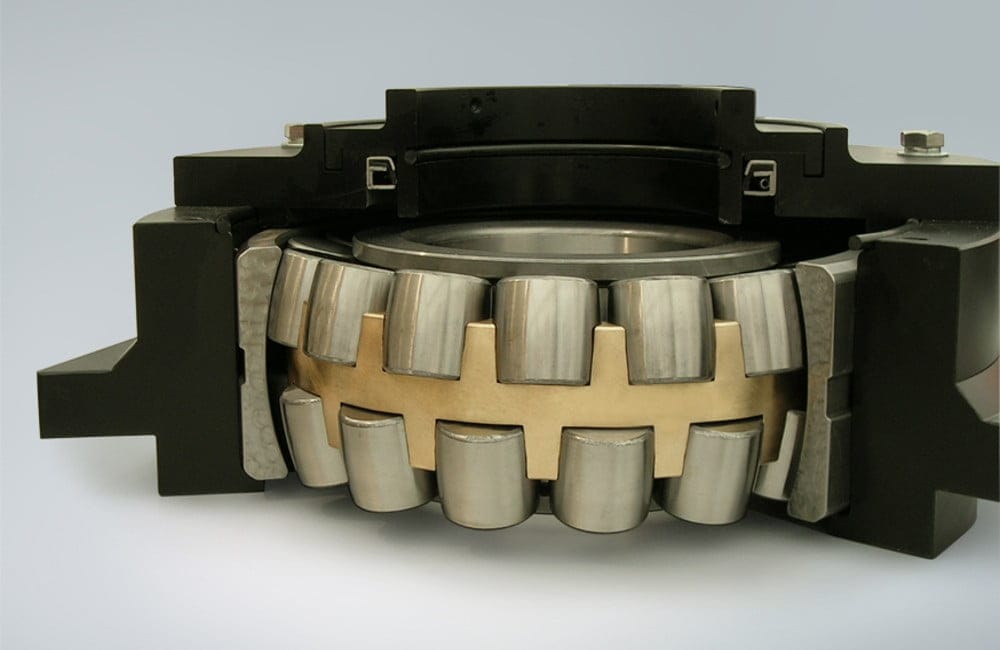 Dette billede illustrere Förmonterade NSK-lager sparar tid och pengar för sikttillverkare