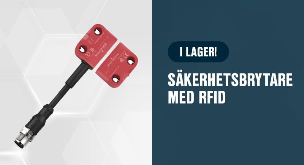 Dette billede illustrere OEM Automatic AB – SÄKERHETSBRYTARE MED RFID I LAGER!