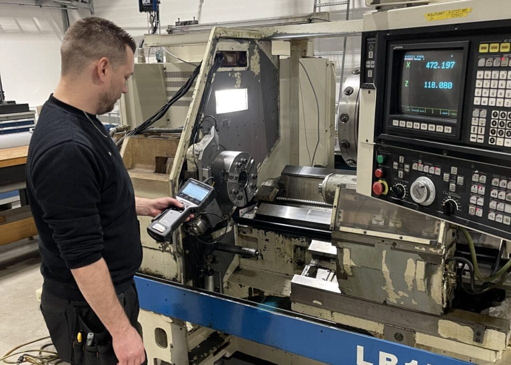 Dette billede illustrere DynaMate – Vibrationsmätning: Att mäta är att veta!