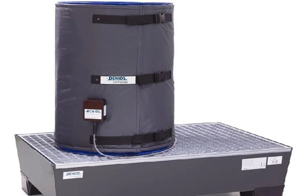 Dette billede illustrere DENIOS lanserar Fatvärmare Pro-lIne – Säker värmemantel för trygg uppvärmning och temperaturreglering