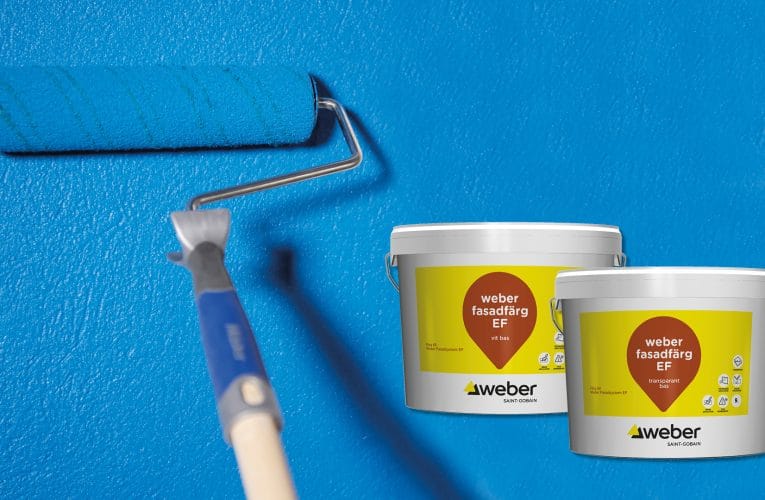 Weber fasadfärg EF- en smidig och lättarbetad fasadfärg