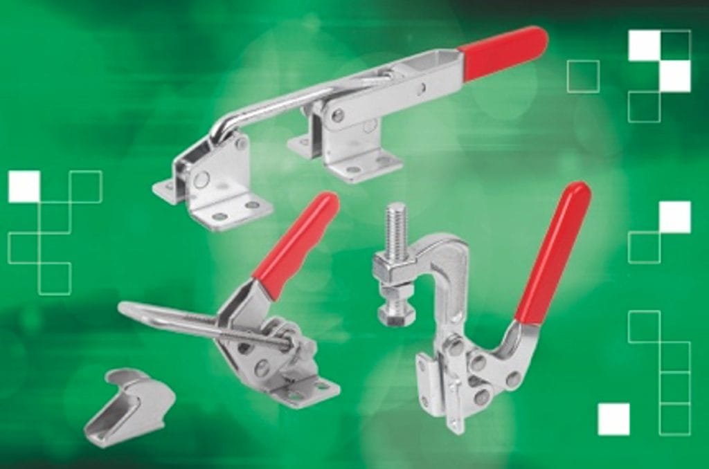 Snabbspännarna i "Mini"-serien är gjorda av rostfritt stål och manövreras via ett handtag med en oljebeständig plastbeläggning