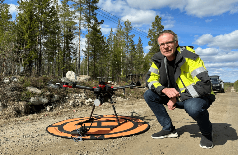 PiteEnergi testar drönare och AI för besiktning av elnätet