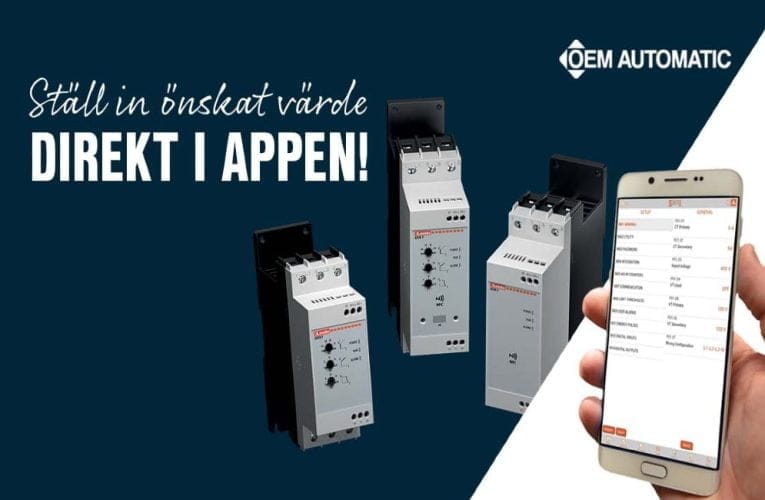 OEM Automatic AB – Mjukstartare med konfigurering direkt i din smartphone!