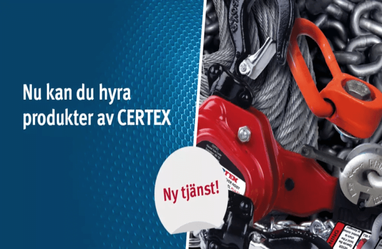 CERTEX erbjuder en ny uthyrningstjänst