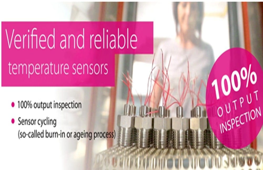 Provningen simulerar användningsområdet på sensorn för att upptäcka eventuella tillverkningsfel.