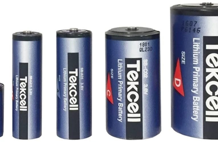 Tekcell 3,6V-batterier är populära för industriell automation där det är svårt och dyrt att byta batterier