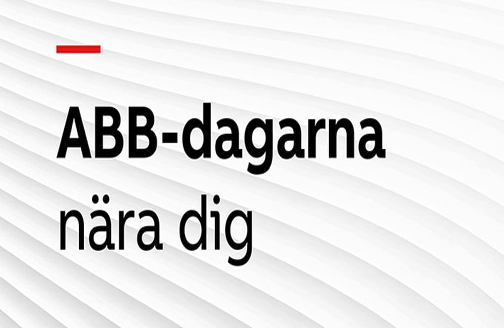 Välkommen till årets ABB-dagar – nära dig 2023