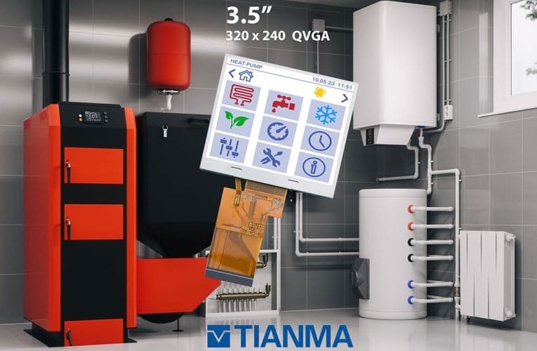 OEM Electronics – Ny 3,5″ QVGA display för HVAC-applikationer inomhus