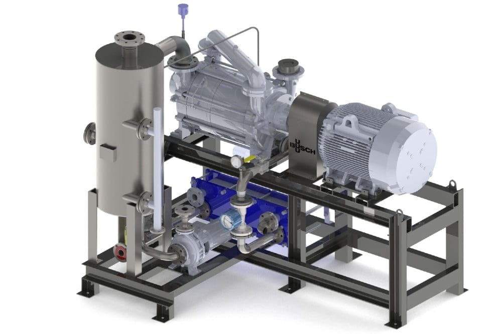 Bild: Busch Vakuumteknik AB. Illustration av ett vakuumsystem.
