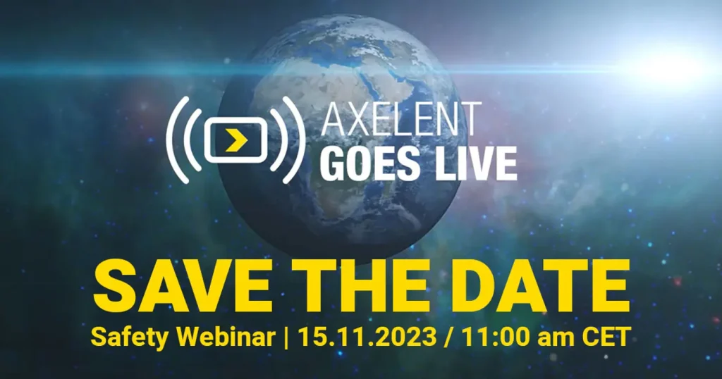 Axelent Safety Webinar den 15 november kl. 11:00