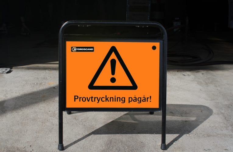 Hydroscand erbjuder mobil provtryckning av slangar direkt hos kunderna