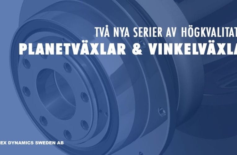 APEX DYNAMICS LANSERAR TVÅ NYA SERIER AV PLANETVÄXLAR OCH VINKELVÄXLAR