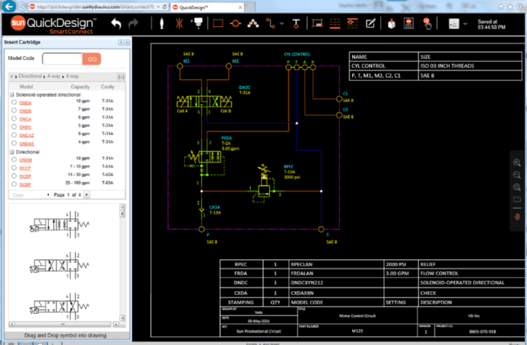 Hydnet – QuickDesign – Generera blockdesign från ditt hydraulschema
