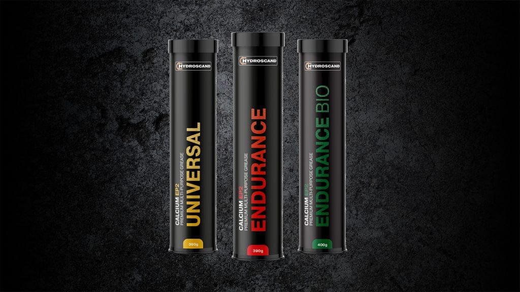 Hydroscands nya serie med egna smörjfetter är förtjockade med kalcium, istället för det traditionella litium. 