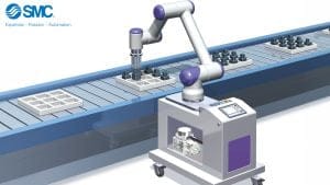 Med sina kompakta dimensioner (54x134x100 mm) och låga vikt (3,5 kg) är CRP perfekt för robotapplikationer och olika hanteringssystem