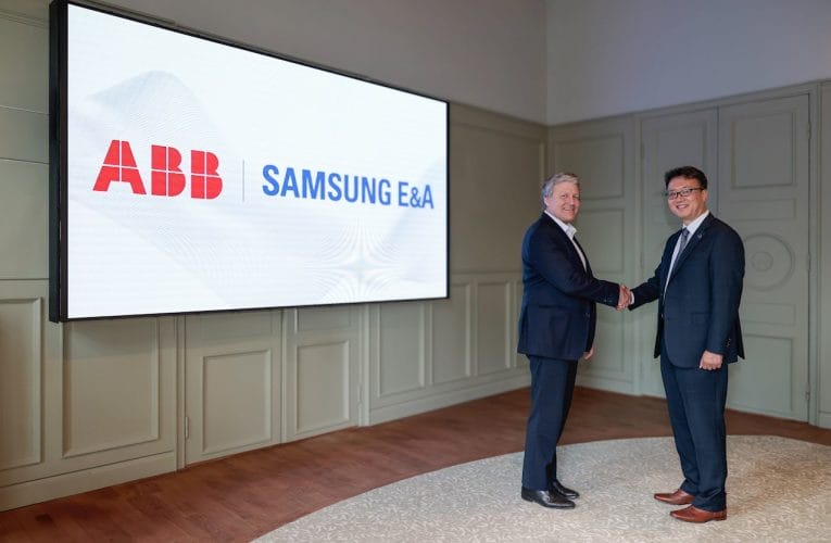 ABB Robotics och SAMSUNG E&A går samman för att skapa automatiserade anläggningsfabriker