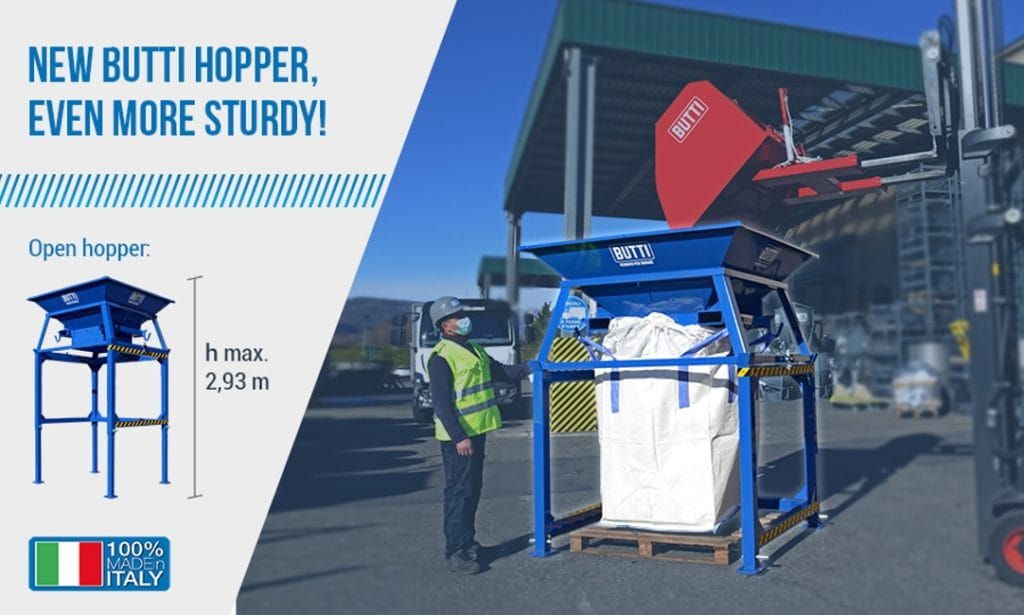 JNC Teknik - NY BIG-BAG Hopper, endnu mere robust tømmestation, til håndtering af big-bag sække.