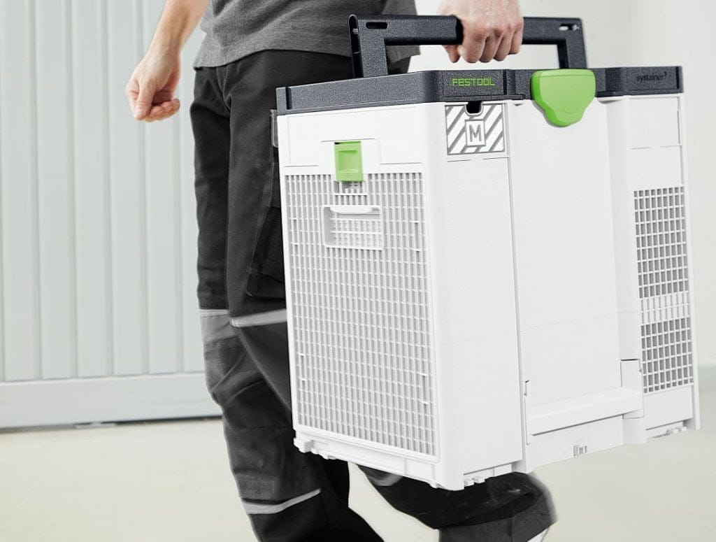 Dette billede illustrere Ren luft för bygget och verkstaden – luftrenare SYS AIR