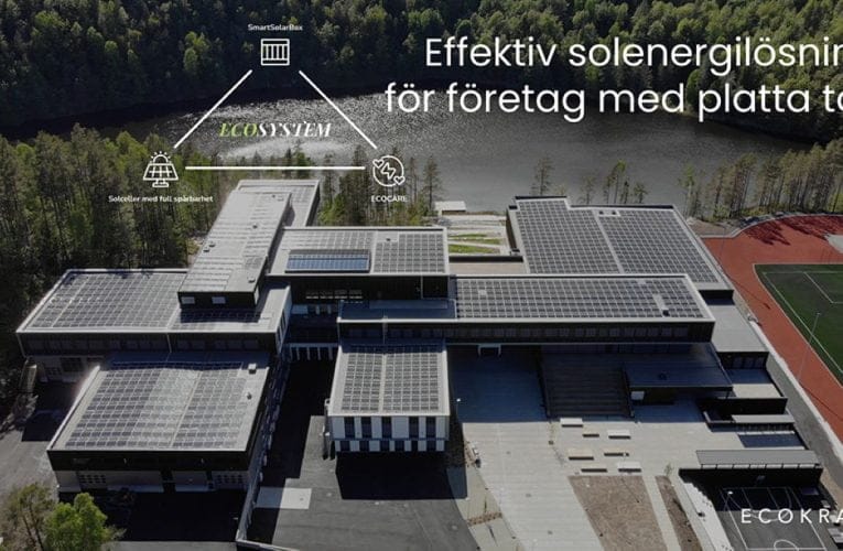 ECOSYSTEM Professional: Effektiv solenergilösning för företag med platta tak