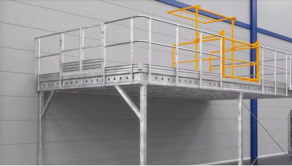 Dette billede illustrere Samme lokale – mer plass med Weland mesanin