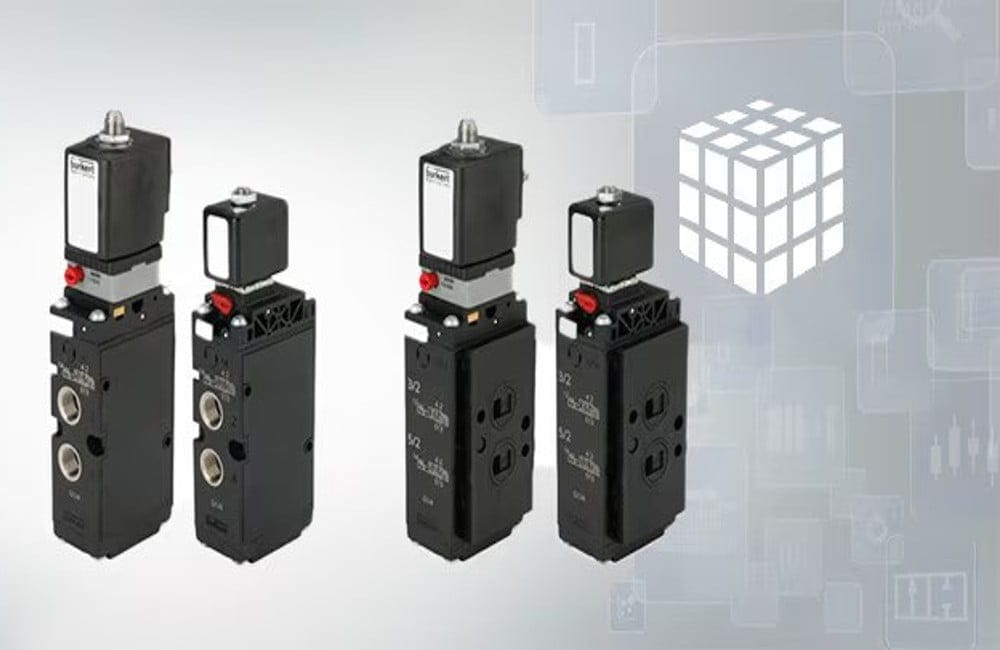 Dette billede illustrere Bürkert – Pneumatikventiler typ 6518 & 6519 konfigurera online