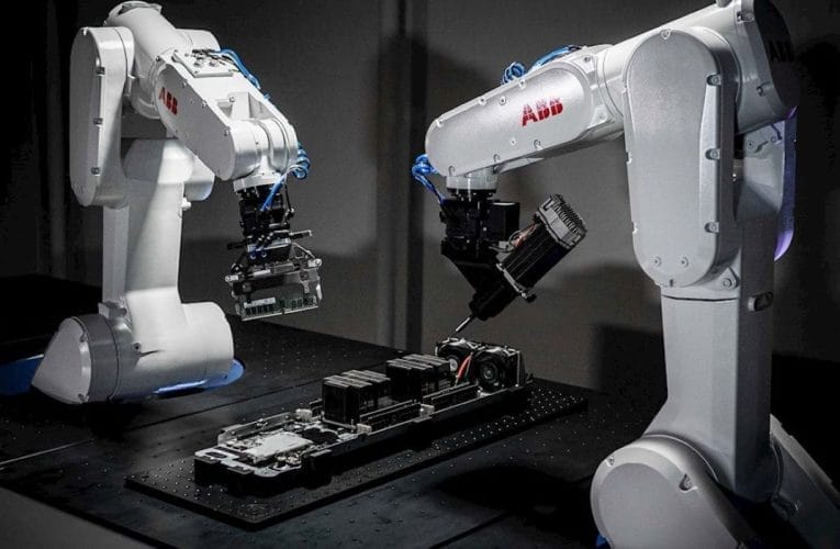 ABB Robotics och det amerikanska startup-företaget Molg tar hand om datacentralernas elektronikavfall