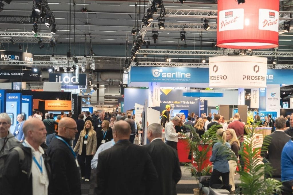 Dette billede illustrere SKYDD 2024 lockade över 10 000 säkerhetsproffs till Stockholmsmässan