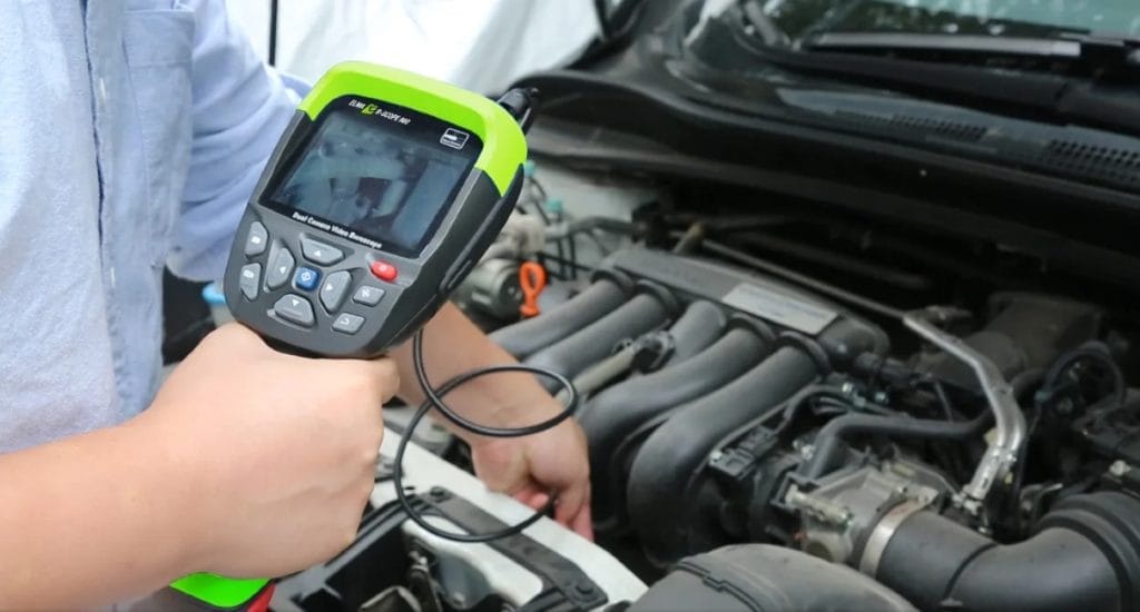 Endoskop med dubbelkamera och HD-upplösning