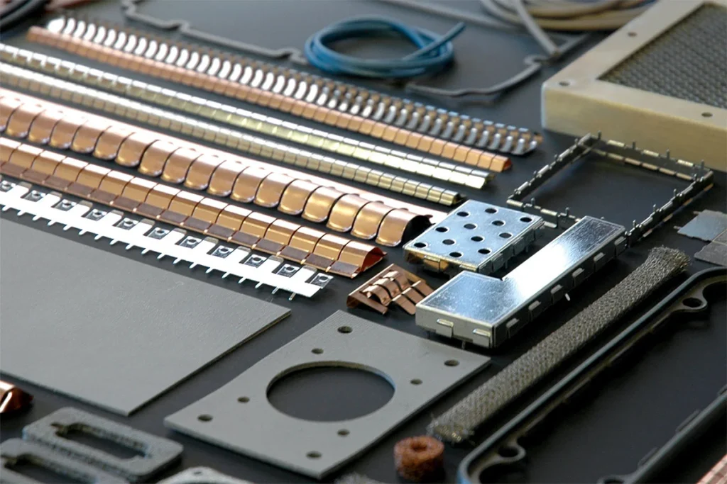 Dette billede illustrere OEM Electronics – Effektiva lösningar för EMI-skärmning och termiska material