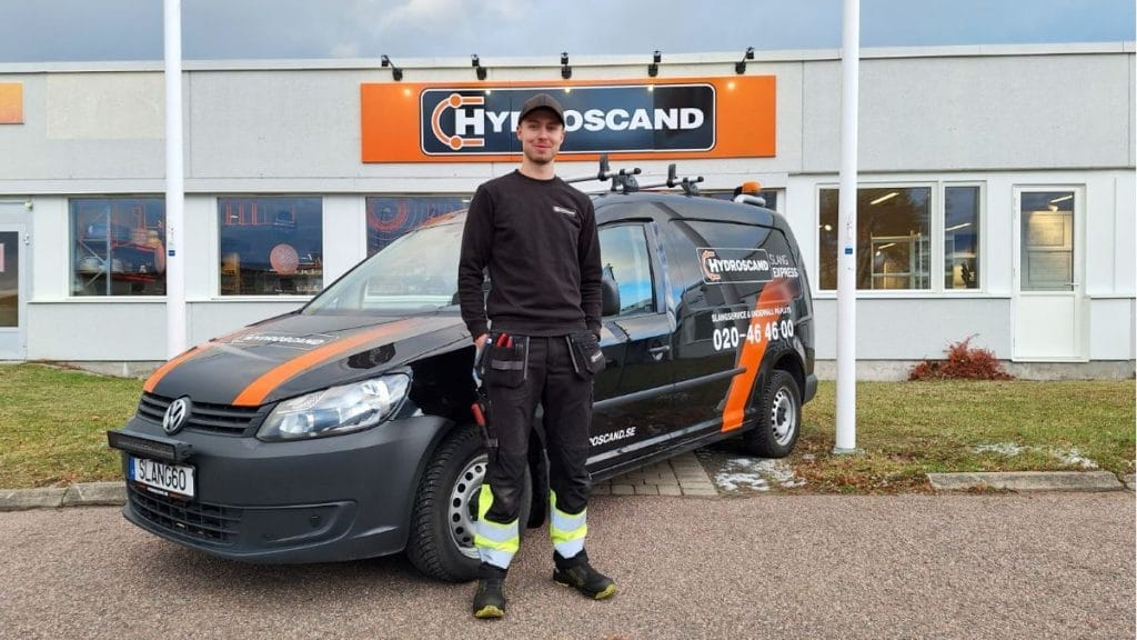 Dette billede illustrere Hydroscand SlangExpress möter industrins behov i Oskarshamn