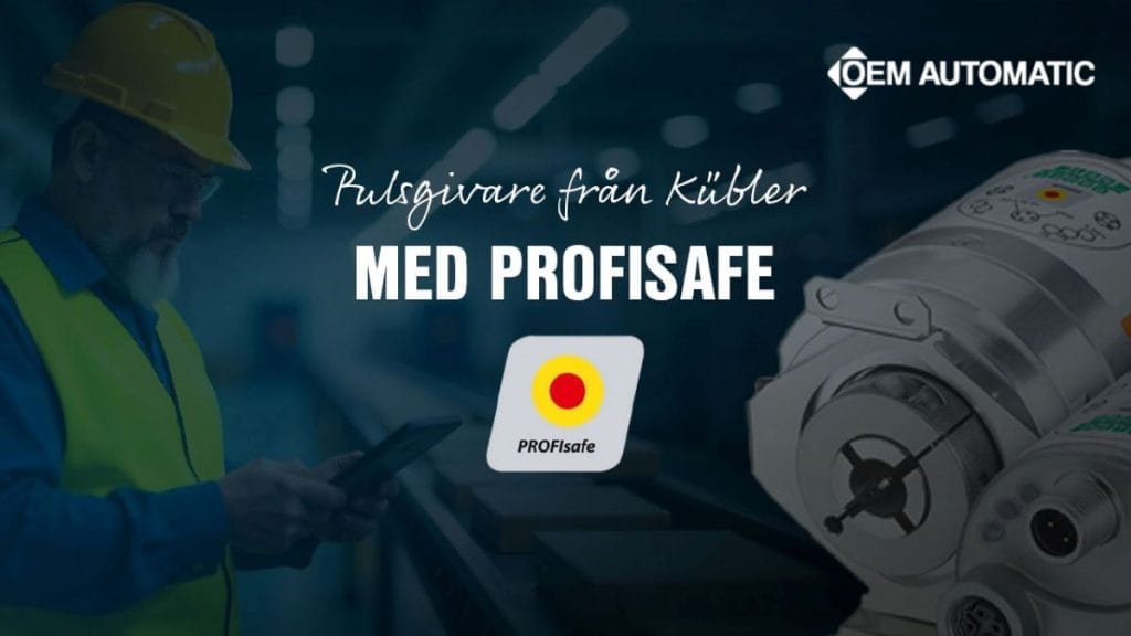 Dette billede illustrere Pulsgivare från Kübler med Profisafe