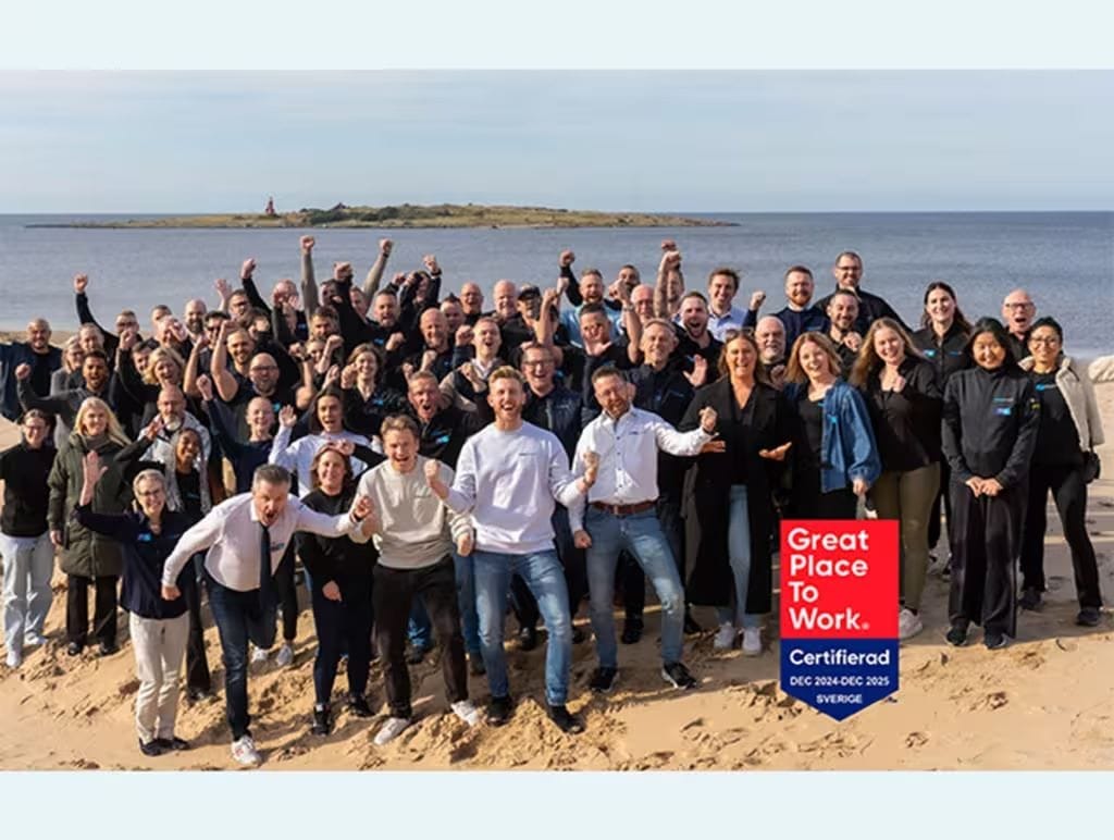 Dette billede illustrere Colly Flowtech är certifierat som A Great Place to Work