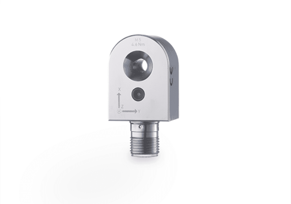 Dette billede illustrere Vibrationsövervakning i tre axlar med IO-Link