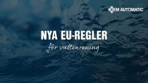 Dette billede illustrere OEM Automatic erbjuder turbiditetsmätare som uppfyller de nya EU-reglerna för vattenrening