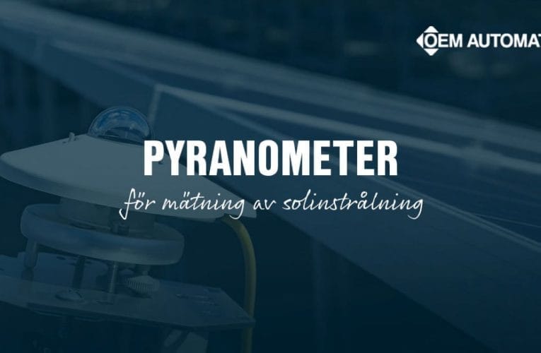 Noggrann mätning av solinstrålning med pyranometer från OEM Automatic