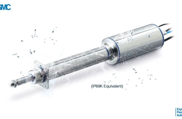SMC lanserar ny elektrisk cylinder för livsmedelsindustrin